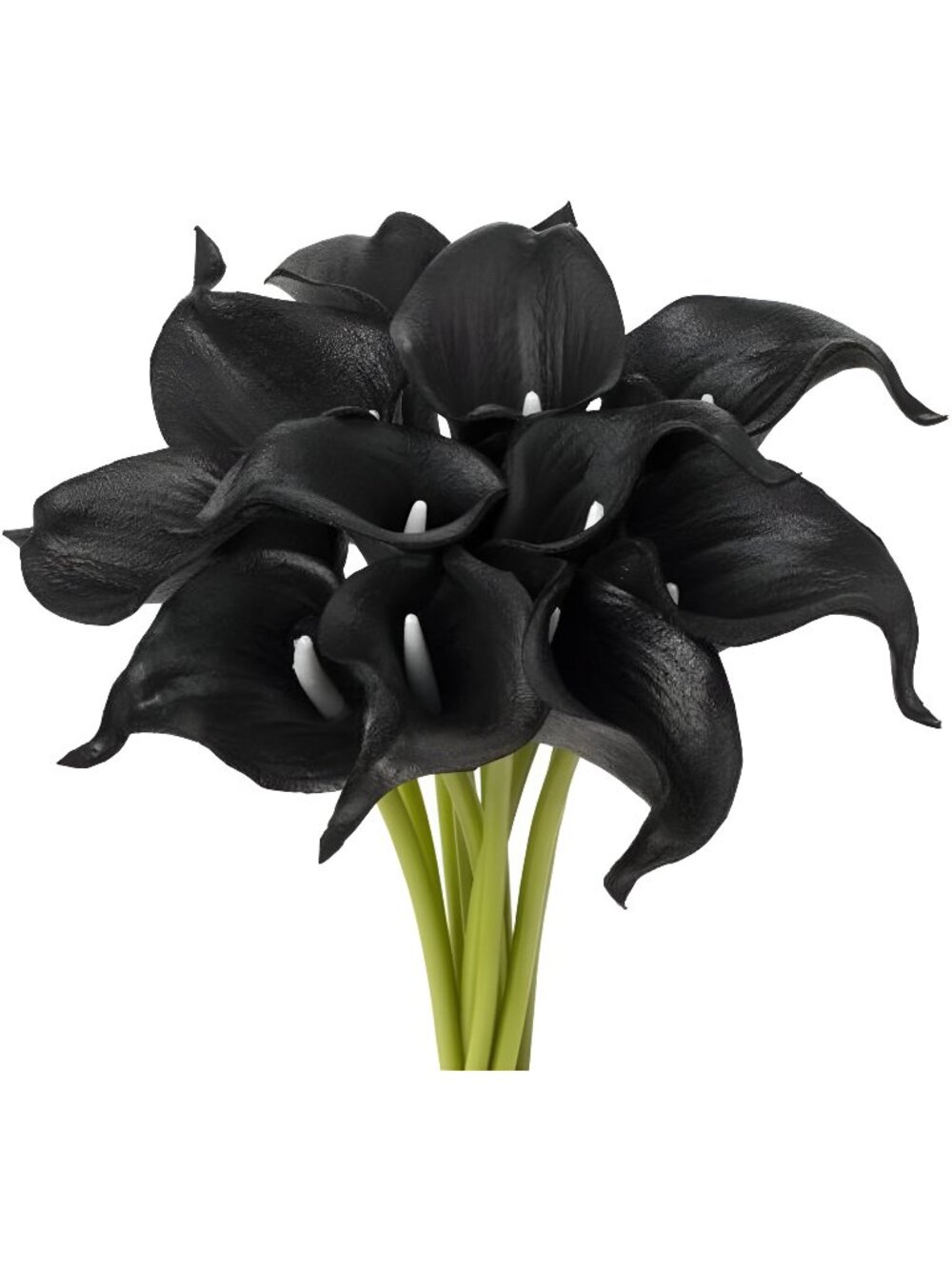 Artificial Real Touch Black Calla Lillies